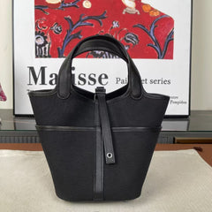 CARGO PICOTIN BAG 18 IN BLACK TOGO GOLD HARDWARE