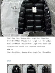 MONCLER PUFFER JACKET IN BLACK