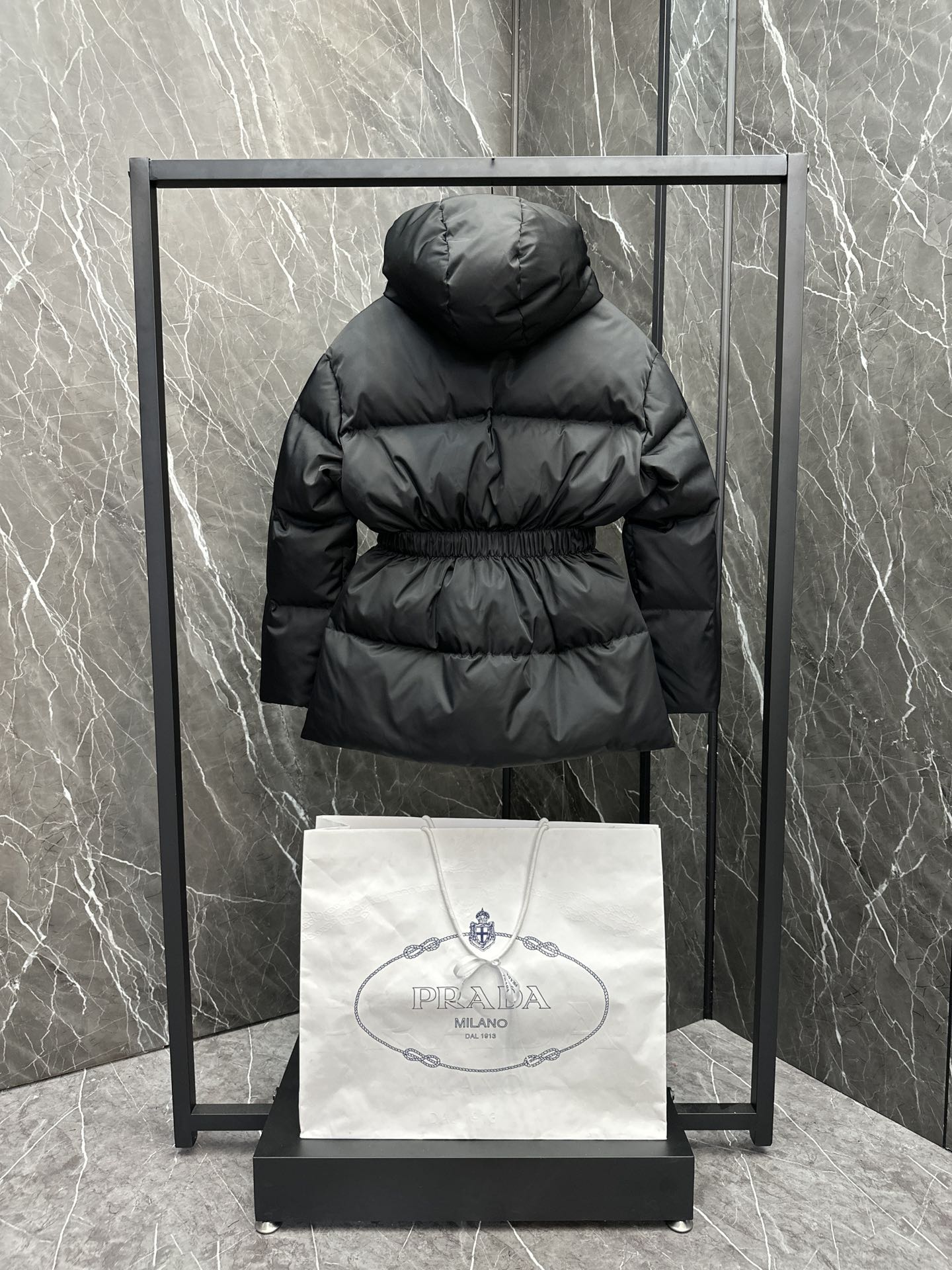 PRADA RE NYLON ZIPPER DOWN JACKET STYLE 1225
