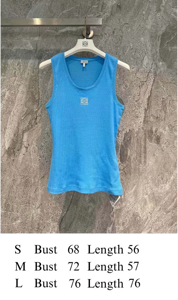 Anagram Tank Top Black Cotton