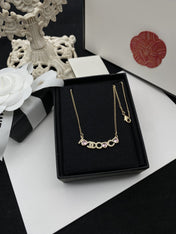 CC PINK NECKLACE GOLD DIAMOND