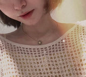 CD NATURAL BLACK ONYX COMPASS NECKLACE VICTOIRE