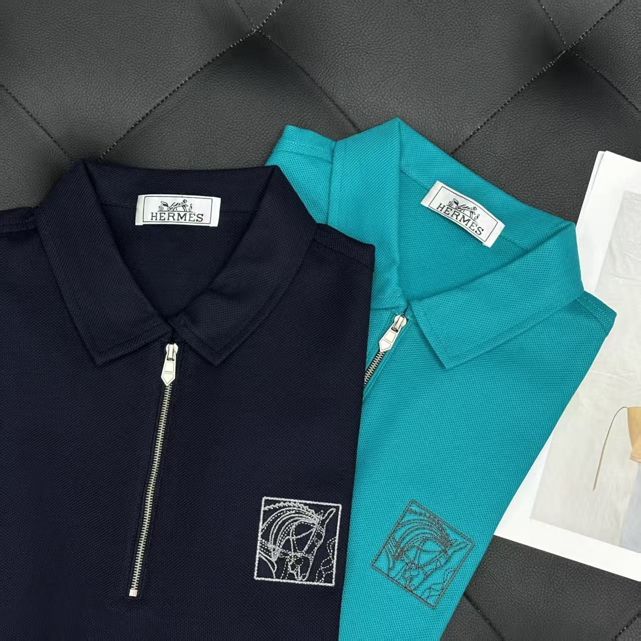 LOEWE POLO SHIRT IN EMBROIDERED COTTON