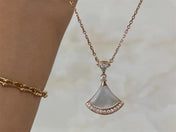 DREAM NECKLACE MOP PINK GOLD DIAMOND