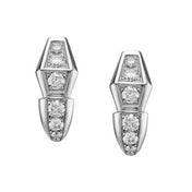 SERPENTI SILVER DIAMOND EARRINGS