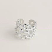 CHAINE DANCRE LARGE SILVER RING