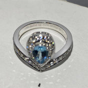 JOSEPHINE RING TURQUOISE SILVER DIAMOND