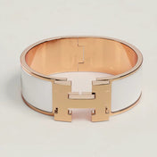H BRACELET 20MM WHITE PINK GOLD