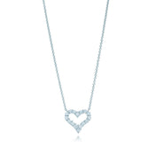 HEART-SHAPED DIAMOND NECKLACE