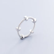 NUTS AND BOLTS PINK GOLD RING