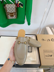 GG SLIPPER MULES BEIGE