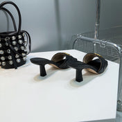 GG SANDALS HIGH-HEELED BLACK