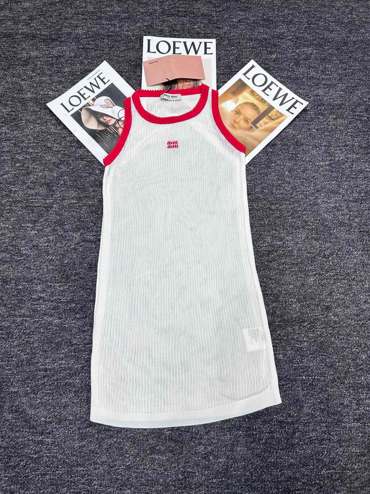 MIUMIU SLEEVELESS KNIT DRESS STYLE 633