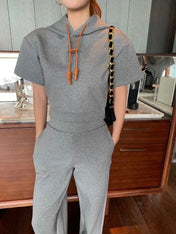 Loewe 25 Sweatshirt Suit Gray Cotton