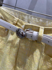 Loewe 25 Pattern With Belt Jeans Cotton