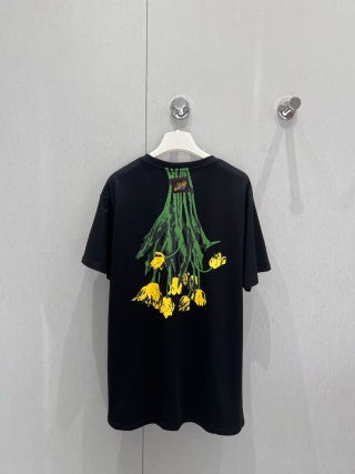 Loewe 25 Floral Round Neck Short-sleeved T-shirt Cotton