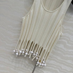 Loewe Fringe Set Ivory Cotton