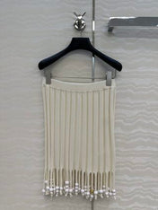 Loewe Fringe Set Ivory Cotton
