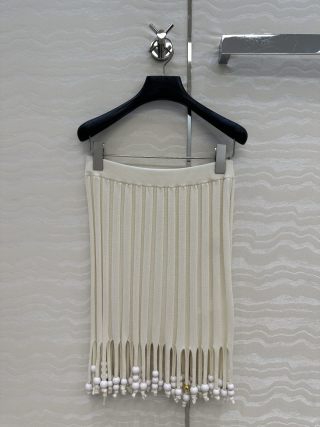 Loewe Fringe Set Ivory Cotton