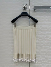Loewe Fringe Set Ivory Cotton