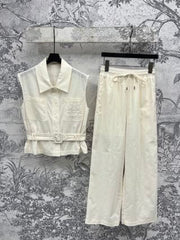 Loewe 25 Vest Suit Cotton Linen