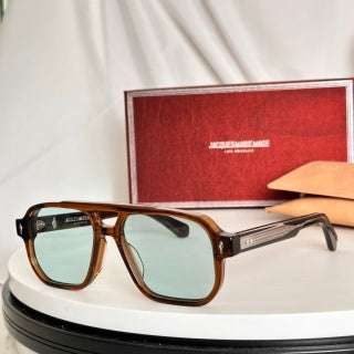 AVIATOR SUNGLASSES 747802 IN BROWN MIX BLACK ACETATE