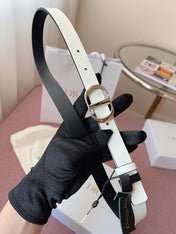 DIOR 25S BELT 20 MM IN BLACK CALFSKIN 618011