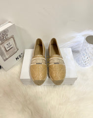 GRANVILLE ESPADRILLE CAMEL BEIGE QUILTED CANNAGE CALFSKIN