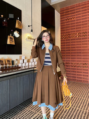 MIUMIU TOP & SKIRT SET STYLE 131