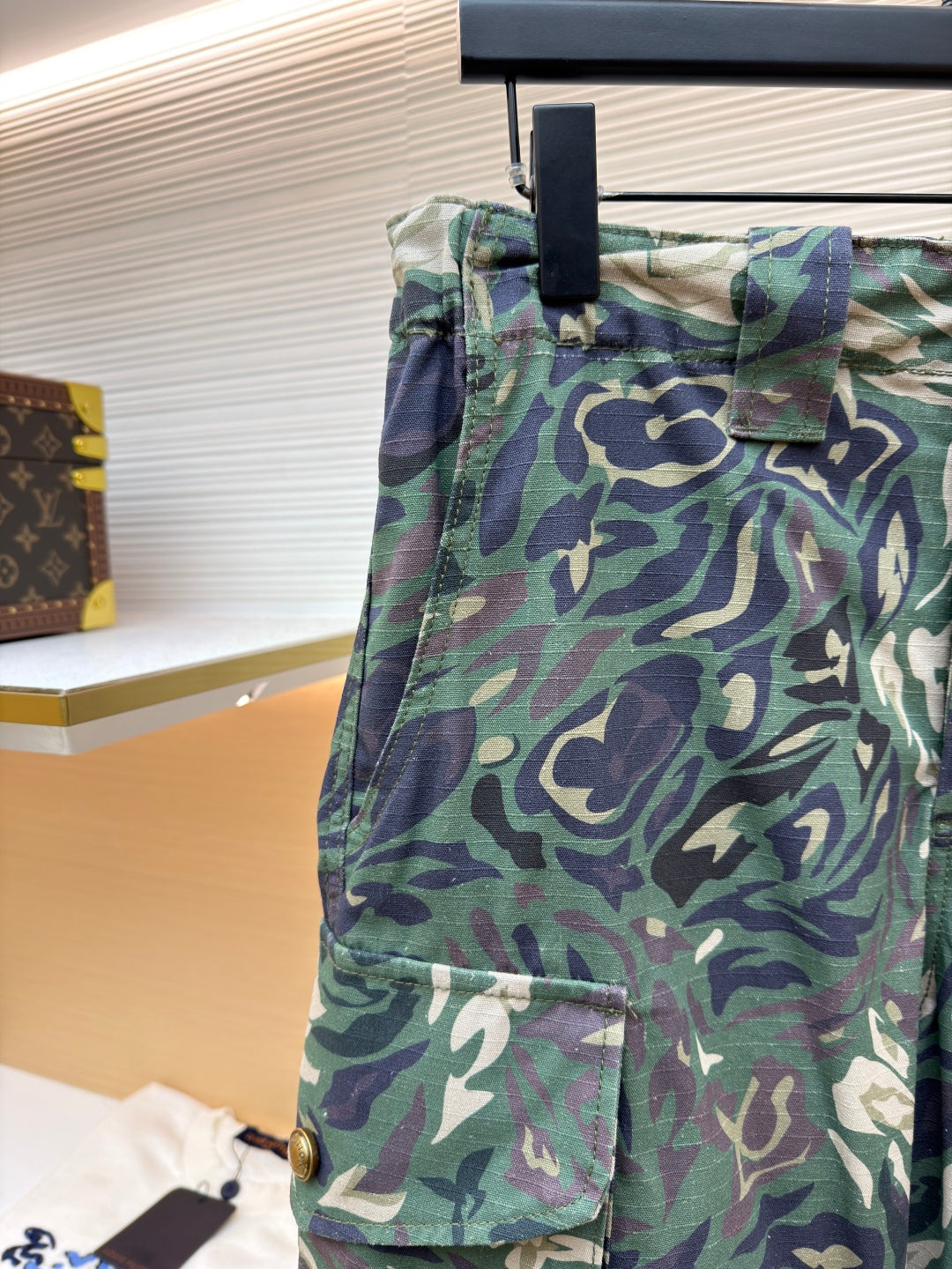 LV 25S PATCHWORK CARGO PANTS 0158