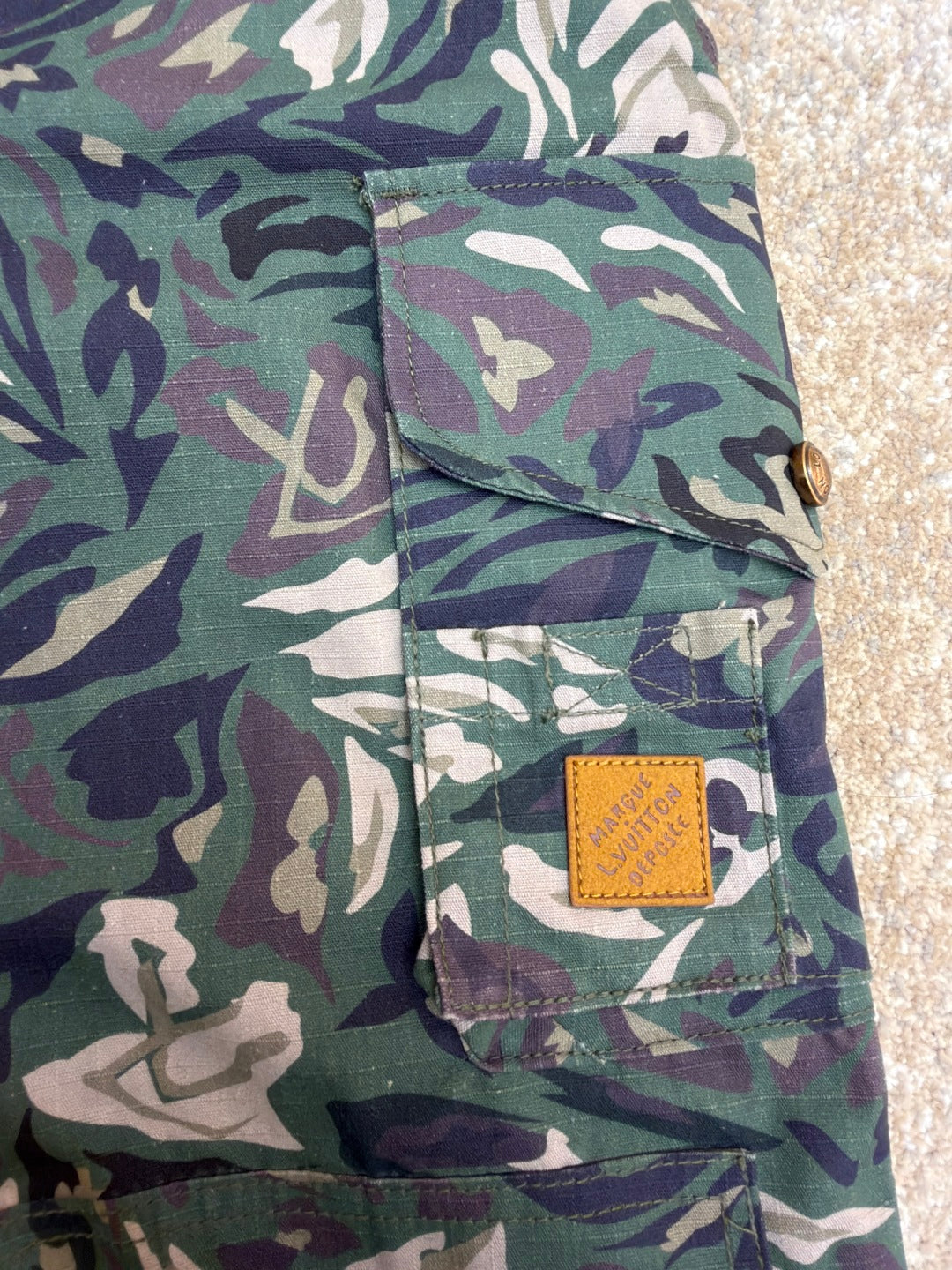 LV 25S PATCHWORK CARGO PANTS 0158