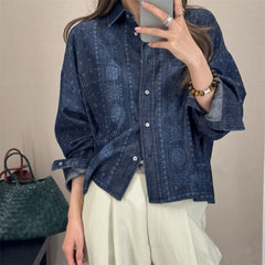 MAX MARA 25S DENIM COTTON SHIRT 168