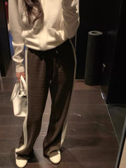 HERMES 25S STRAIGHT-LEG KNIT PANTS 194