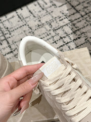 BALL STAR 2 SNEAKERS WITH WHITE CALFSKIN STAR BEIGE SUEDE UPPER