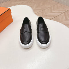 HM 25S SLIP-ON IN BLACK LAMBSKIN