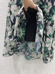 Loewe 2025 Floral Skirt Polyester Fiber