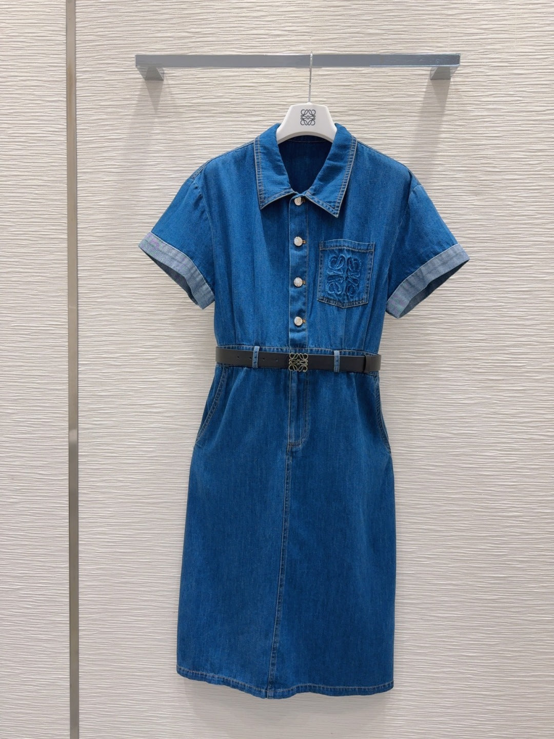 Loewe 2025 Dress Blue Denim Cotton