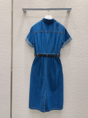 Loewe 2025 Dress Blue Denim Cotton