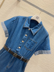 Loewe 2025 Dress Blue Denim Cotton