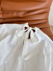 Loewe 25 Embroidered Ribbon Shirt White Cotton