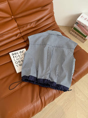 CC STRIPED SHIRT WITH METAL DETAILING 265778