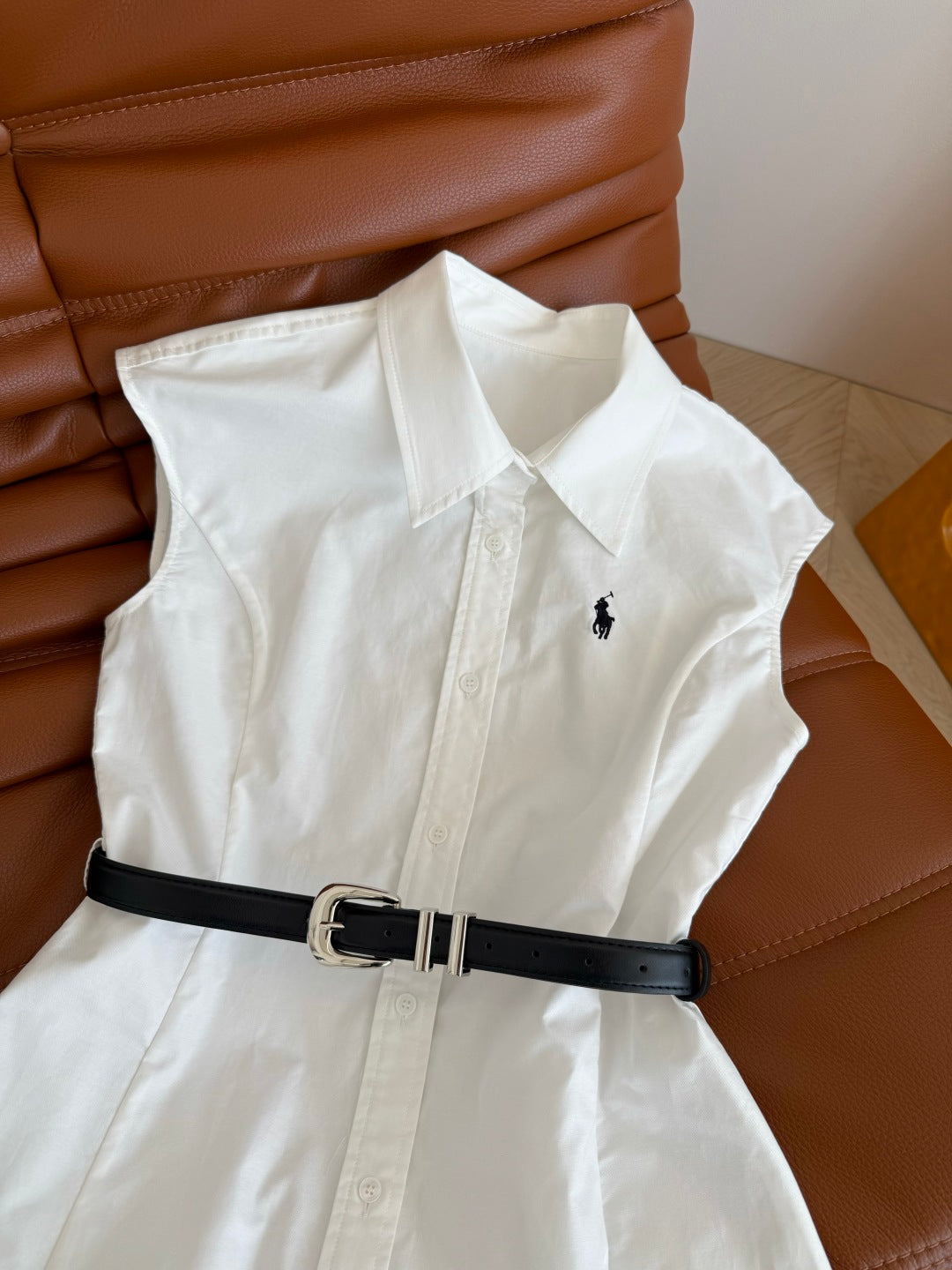 ELEGANT FLUTTER-SLEEVE DRESS 25S IN COTTON 265737