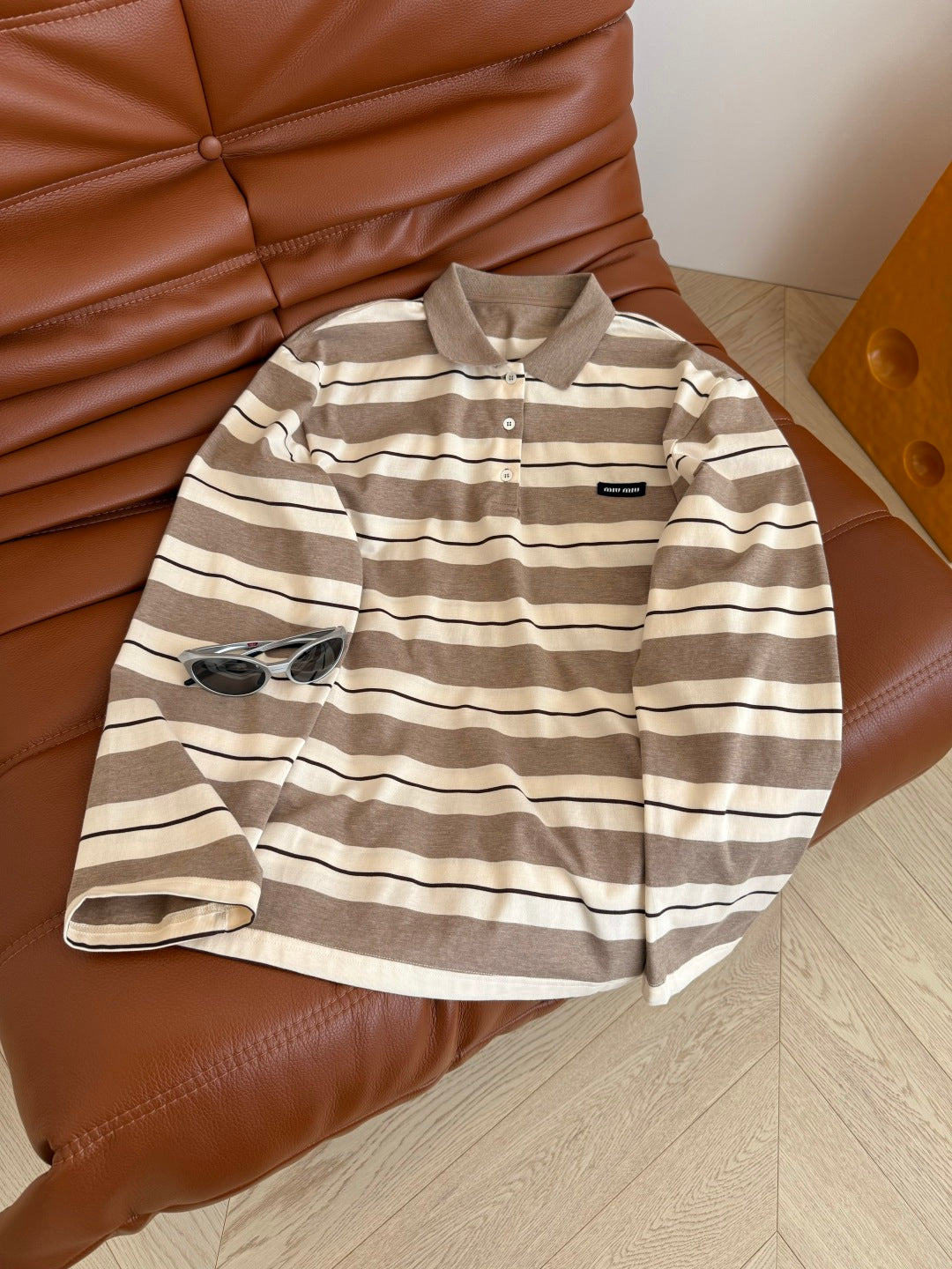 MIU STRIPED TEE IN TWO VERSIONS 25S IN COTTON 265679