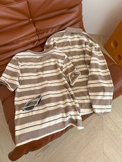 MIU STRIPED TEE IN TWO VERSIONS 25S IN COTTON 265679