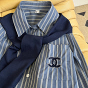 CHANEL SHIRT WITH SCARF DETAIL STYLE 51