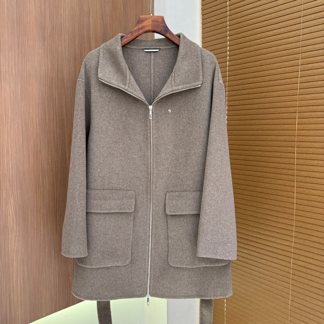 HERMES 25S WOOL COAT 100