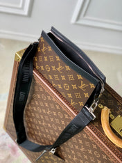 ANPHA WEARABLE WALLET 18 IN BROWN AND BLACK MONOGRAM CALFSKIN