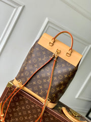 SOHO MM 32 IN BROWN MONOGRAM COATED CANVAS AND CALFSKIN