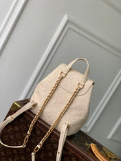 BACKUP BACKPACK 22 IN CREAM MONOGRAM EMPREINTE LEATHER