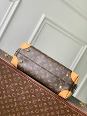 HIDE AWAY MM 36 IN BROWN MONOGRAM COATED CANVAS AND CALFSKIN